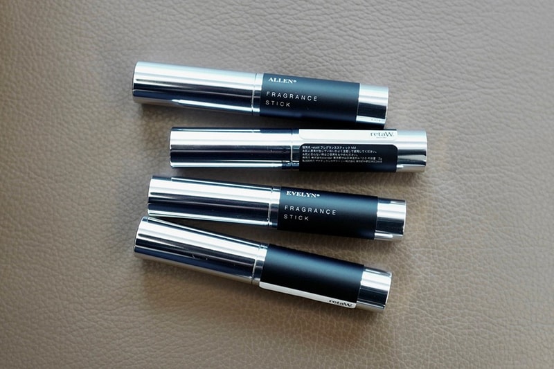 RetaW Fragrances Sticks Release Info japan design scent travel NATURAL MYSTIC* ALLEN* EVELYN* BARNEY* sliver black