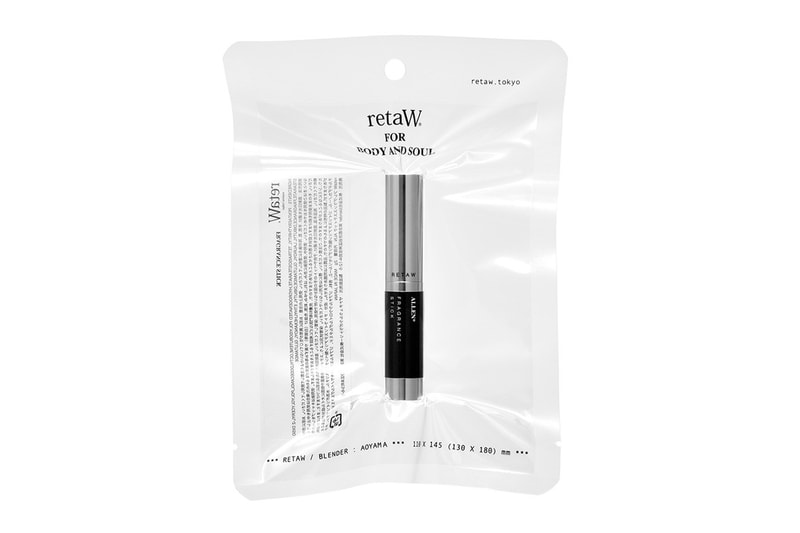 RetaW Fragrances Sticks Release Info japan design scent travel NATURAL MYSTIC* ALLEN* EVELYN* BARNEY* sliver black