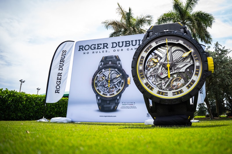 Roger Dubuis Watches and Lambos at HYPEGOLF Miami Lamborghini Aventador SVJ Urus Audi RSQ8 Miami Beach