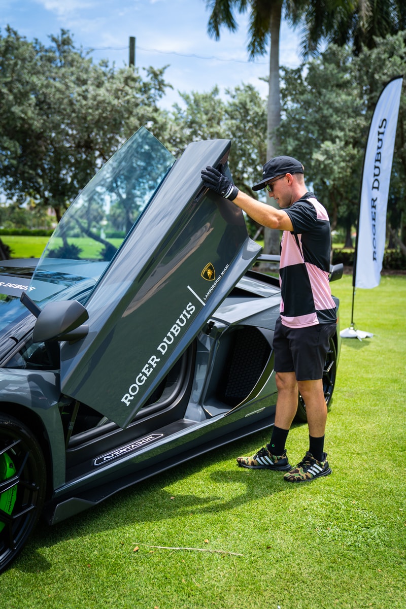 Roger Dubuis Watches and Lambos at HYPEGOLF Miami Lamborghini Aventador SVJ Urus Audi RSQ8 Miami Beach