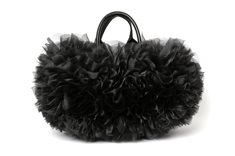 sacai TOMO KOIZUMI collaboration Capsule Collection 2021 Chitose Abe cascading gradient ruffles duffle cross body bag leg warmers