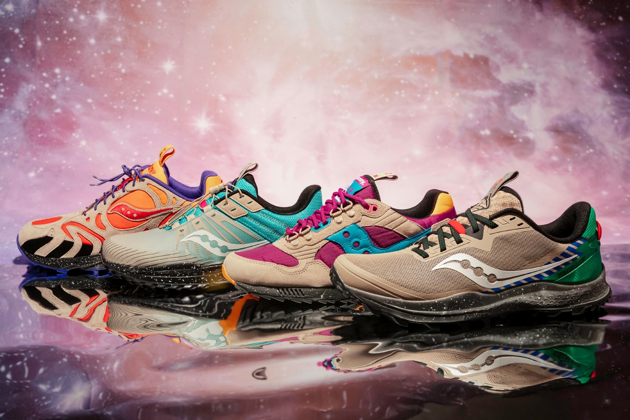 Saucony "Astrotrail" Pack Zodiac Star Signs Birth Stone Universe Astrology Elements Shadow 5000 “Air” Peregrine 11 “Earth” Grid Azura 2000 “Fire” Mad River 2 TR “Water” Release Information Drop Date Closer First Look