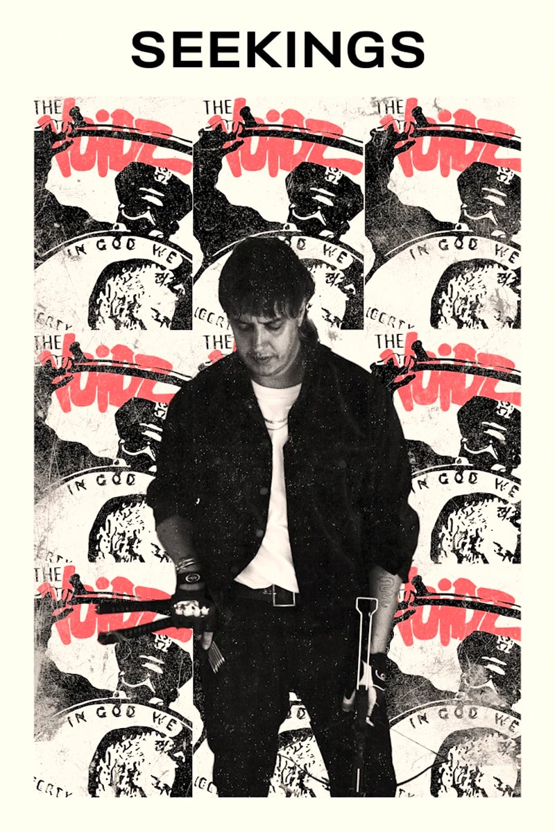 SEEKINGS Spring Summer 2021 lookbook menswear streetwear Julian Casablancas t shirts hoodies jeans denim kanye west yeezy team designer info