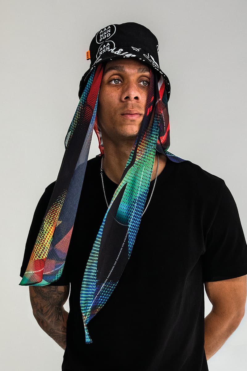 Simon Brown AndAndAnd Headwear Collection capsule Banaclava balaclava bandana bucket hat spring summer 2021 ss21 info