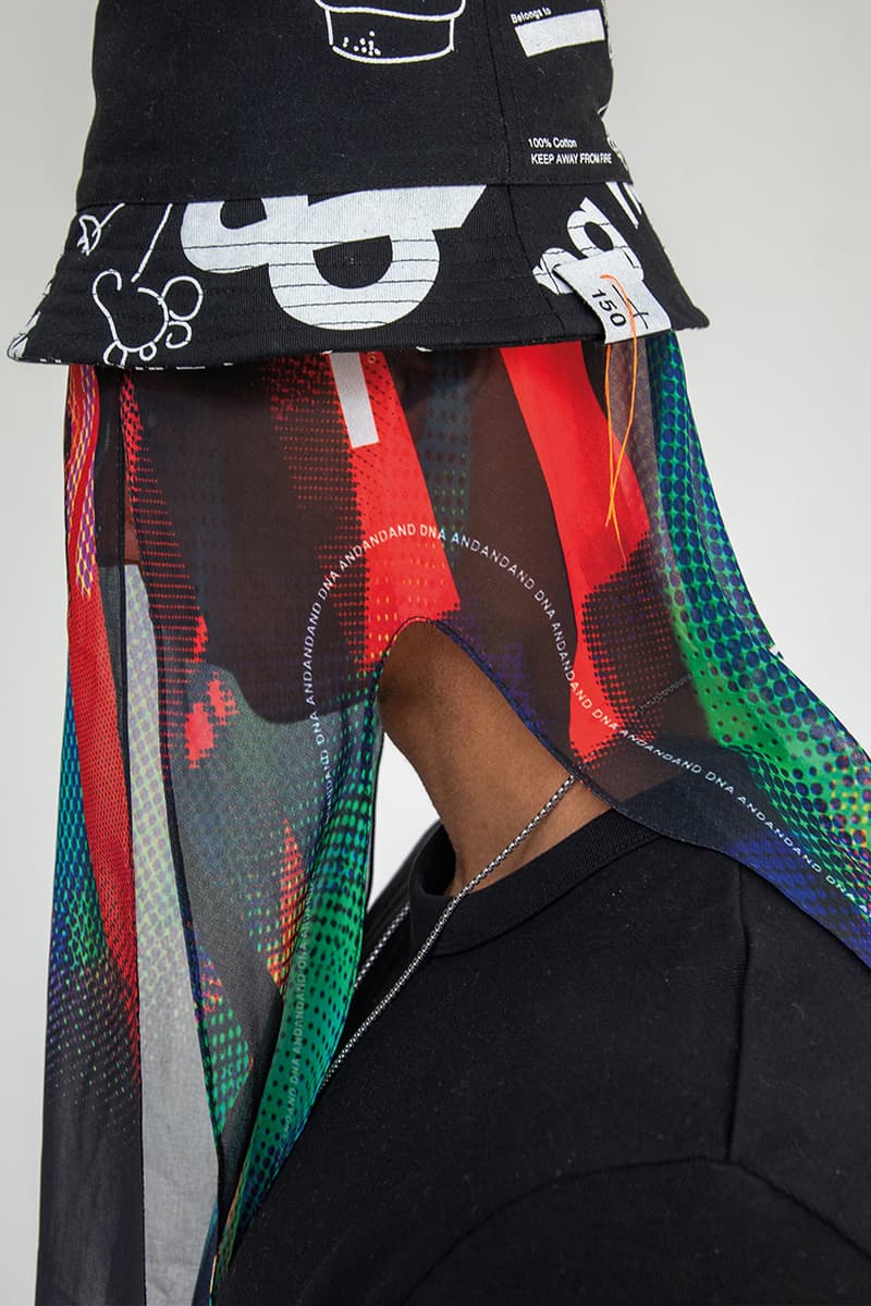 Simon Brown AndAndAnd Headwear Collection capsule Banaclava balaclava bandana bucket hat spring summer 2021 ss21 info