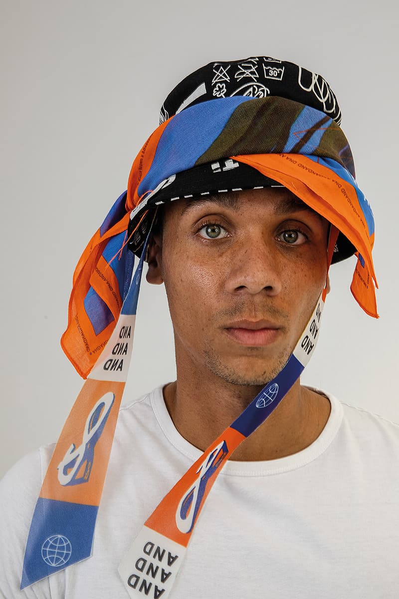 Simon Brown AndAndAnd Headwear Collection capsule Banaclava balaclava bandana bucket hat spring summer 2021 ss21 info