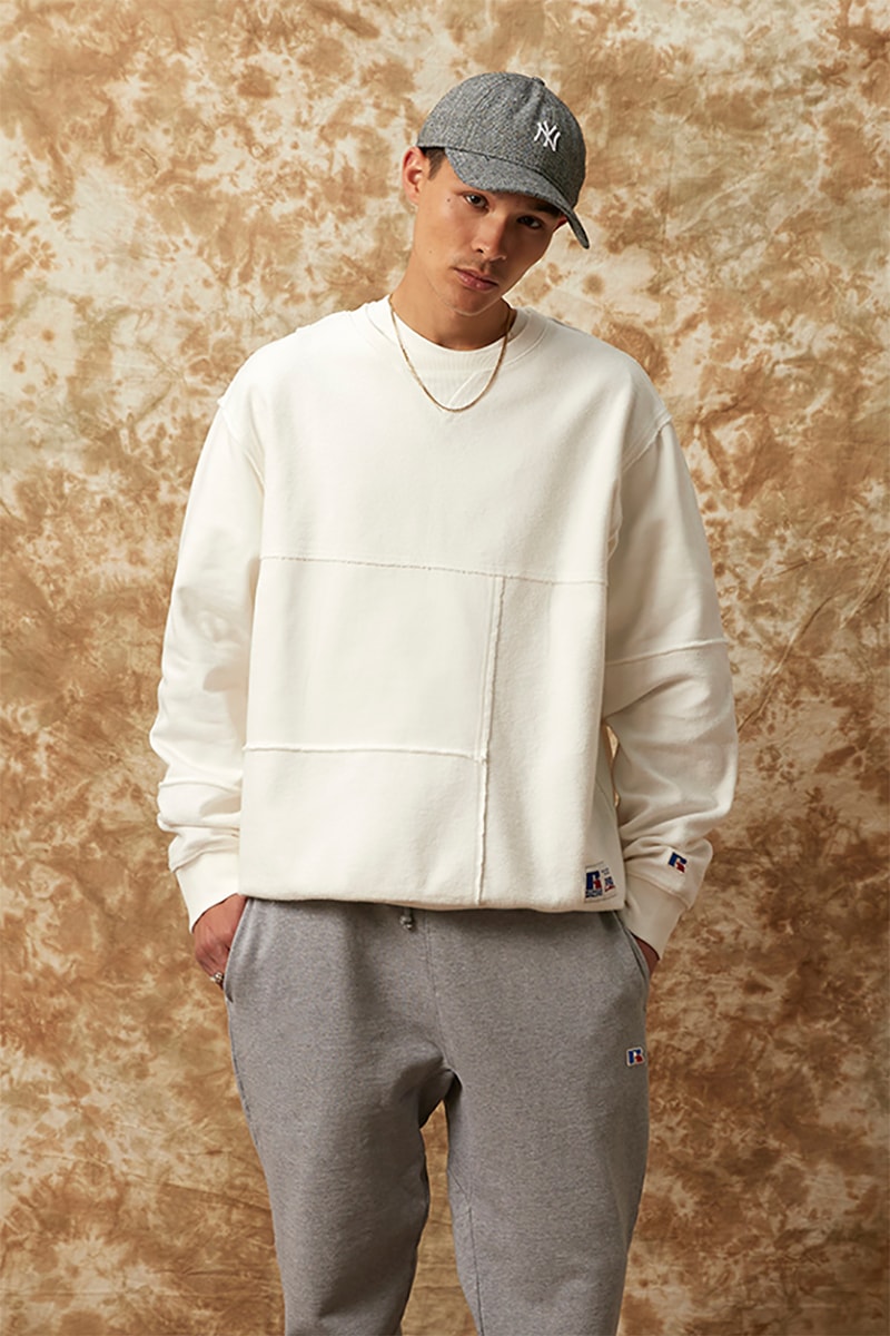 russell athletic size exclusive fleece collection tees hoodies sweatpants crewnecks gray navy black white 