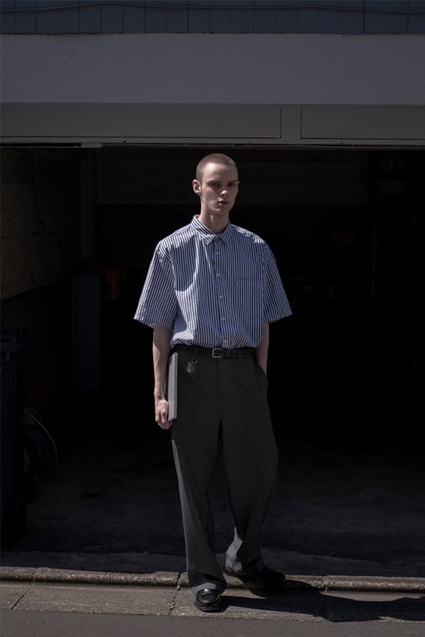 SOPHNET. x Dickies Collboration Lookbook Info japan Smart Casual Hi-Tech Solotex pants shirts white black blue charcoal