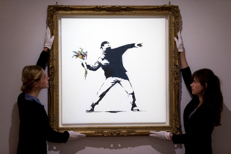 Sotheby’s Accept Cryptocurrency Bitcoin Ethereum Upcoming Banksy Auction "Love Is in the Air"
