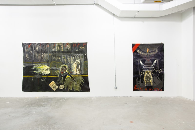 sue coe paintings james fuentes essex exhibition