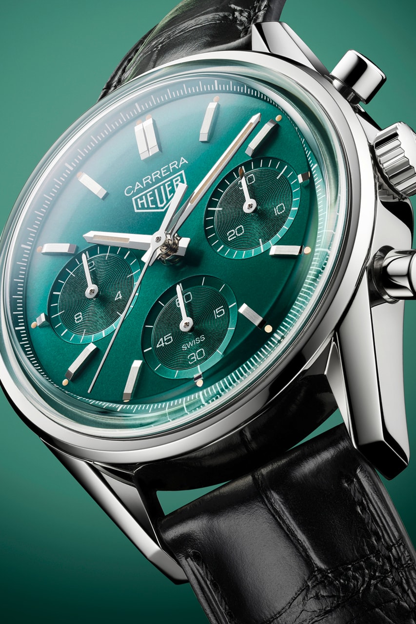 Carrera Special Edition Sees TAG Heuer Step Up For Green Dial Crown