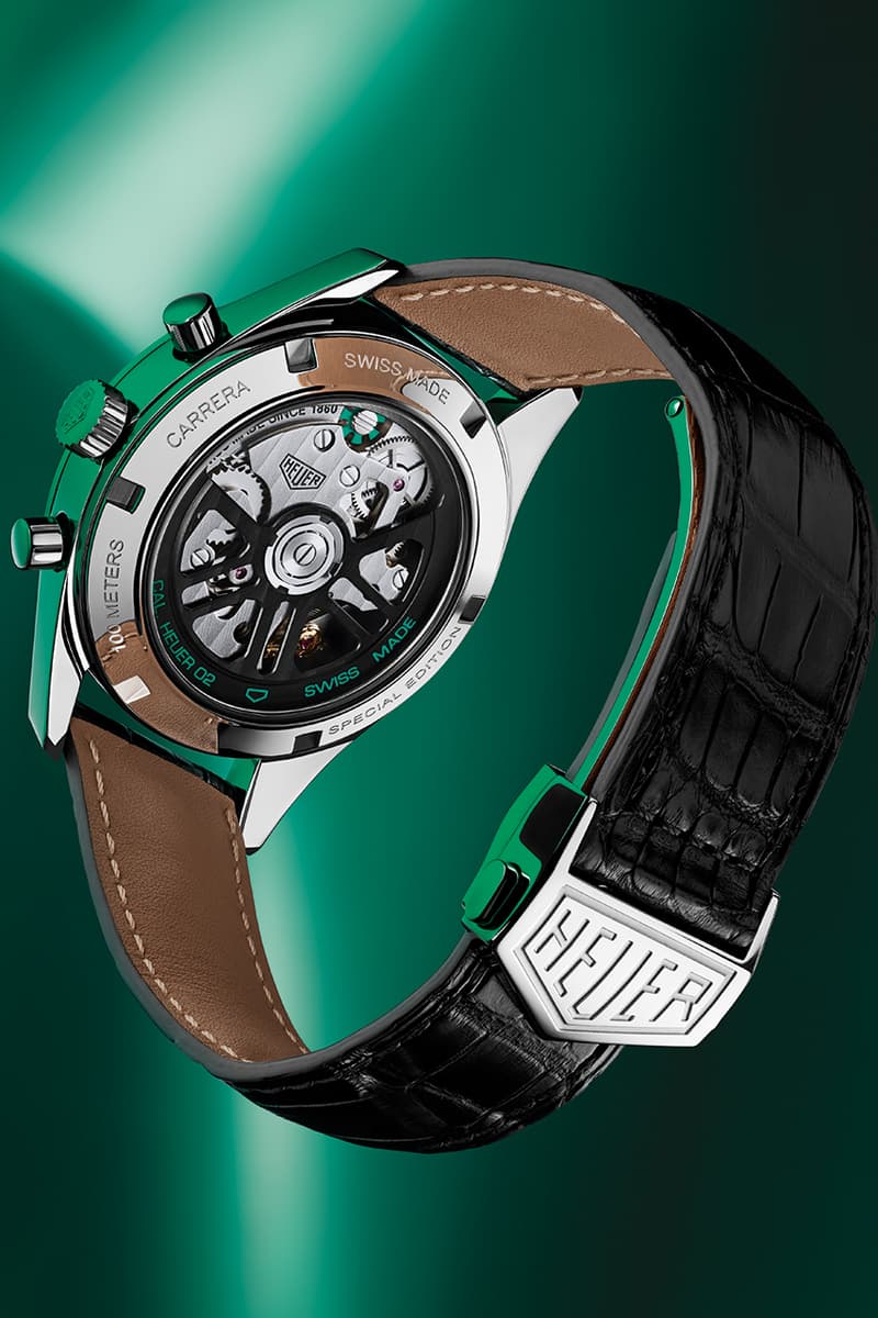 Carrera Special Edition Sees TAG Heuer Step Up For Green Dial Crown