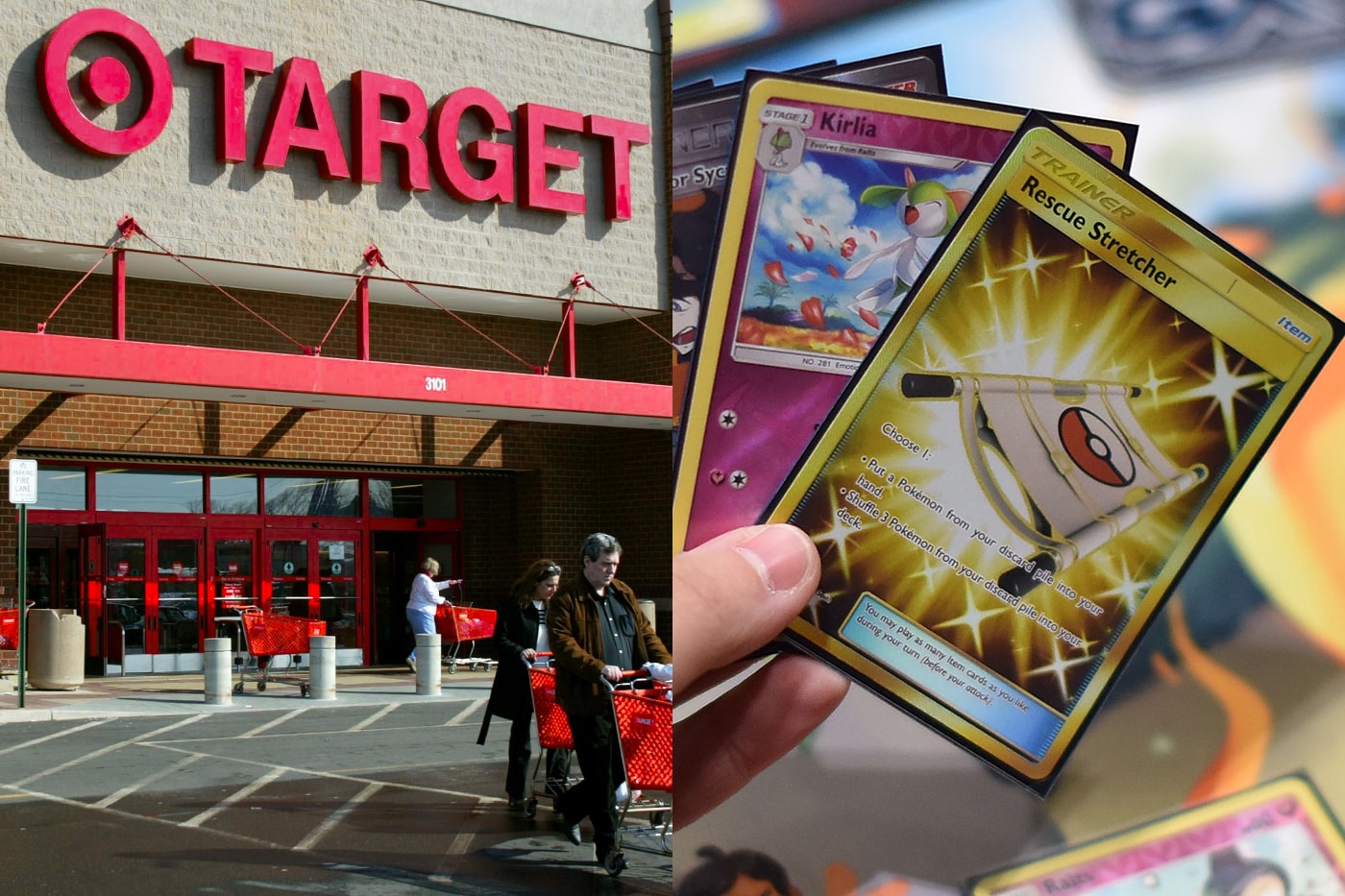 Target stores Halt Pokémon TCG sales info walmart violence scalpers pikachu promo cards mlb nfl nhl sports cards auto ebay logan paul 