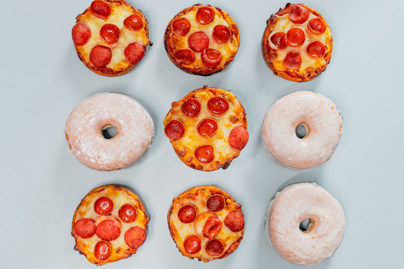 The Doughnut Project Hormel Pepperoni Cup N’ Crisp Cheese the Day donut food snacks new york donuts 