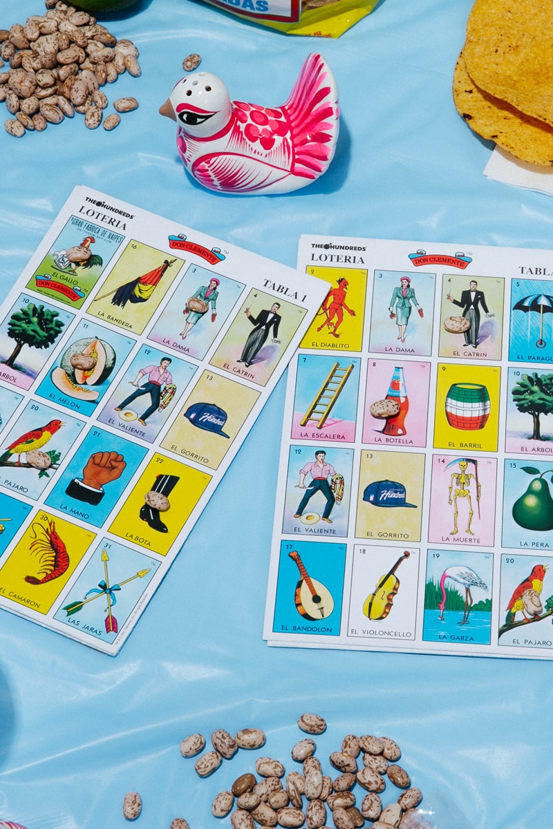 The Hundreds Join Forces With Lotería Don Clemente for a Cinco de Mayo Exclusive Collection collaboration autentica loteria los angeles loteria card game graphic tees lookbooks 