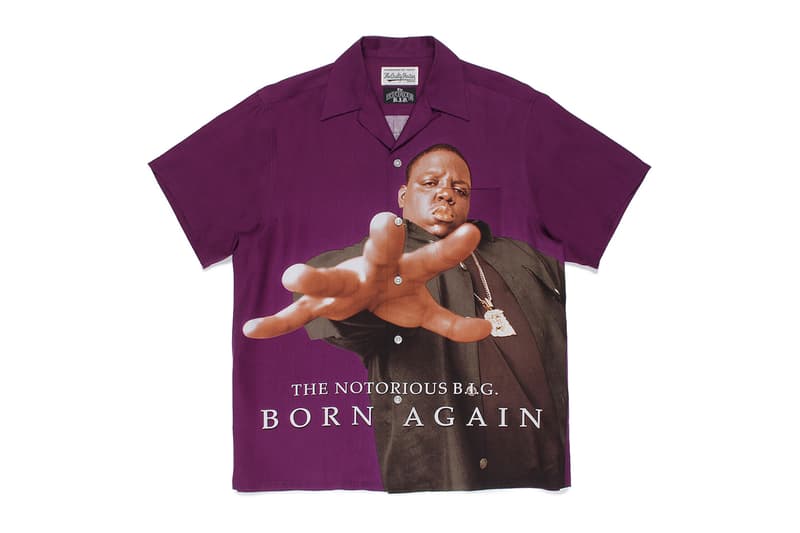 The Notorious B.I.G. Wacko Maria Collab release Info hawaiian shirts sweatshirts sweater life after death born again biggie smalls 