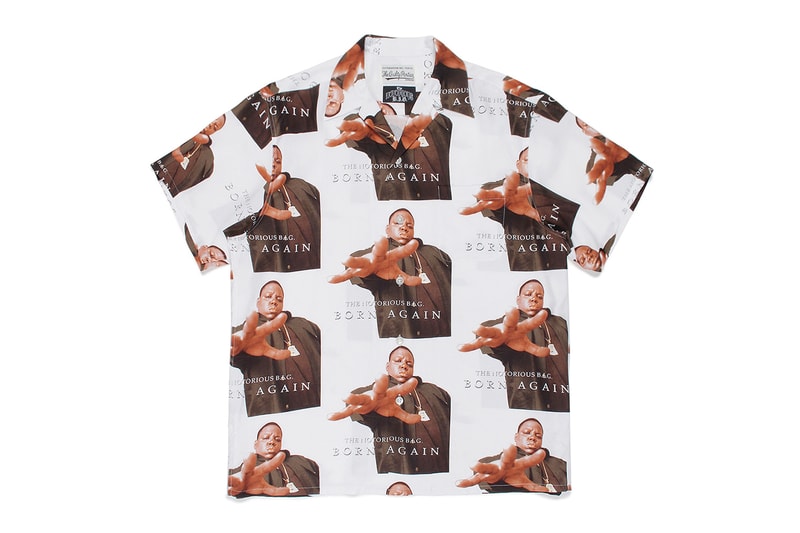 The Notorious B.I.G. Wacko Maria Collab release Info hawaiian shirts sweatshirts sweater life after death born again biggie smalls 