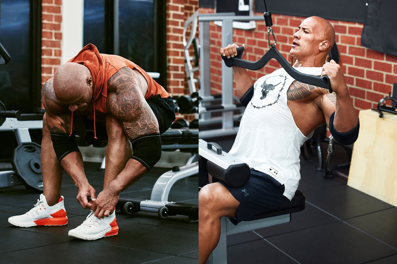 Dwayne The Rock Johnson under armour iron paradise tour collection project rock pr 3 shoes apparel gym official release date info photos price store list buying guide