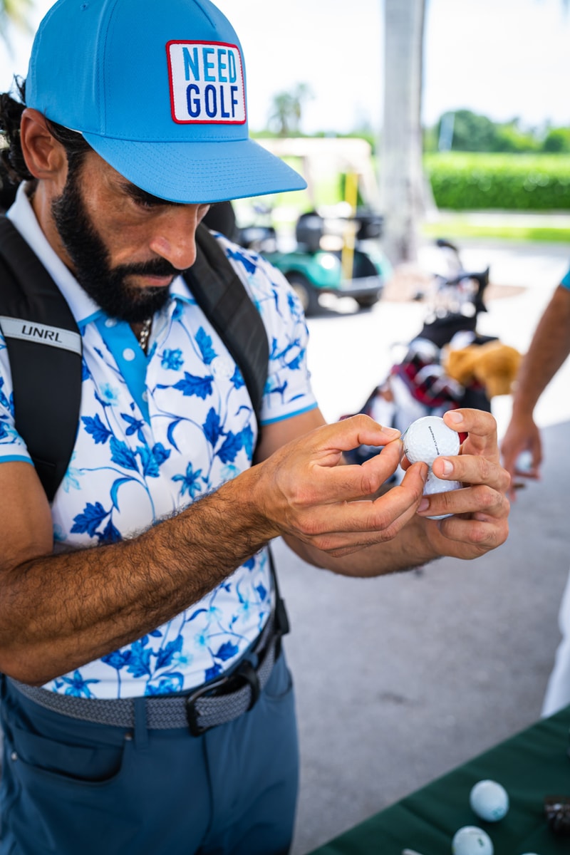 Titleist Customized Golf Balls at HYPEGOLF Miami Manolo Stickers golfballs tattoos