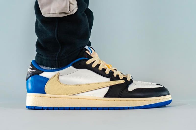 Travis Scott X Fragment X Air Jordan 1 Low On Foot Look Hypebeast Travis Scott X Fragment X Air Jordan 1 Low On Foot Look Hypebeast