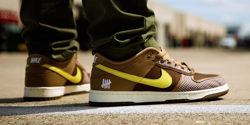 undefeated dunks yellow laces