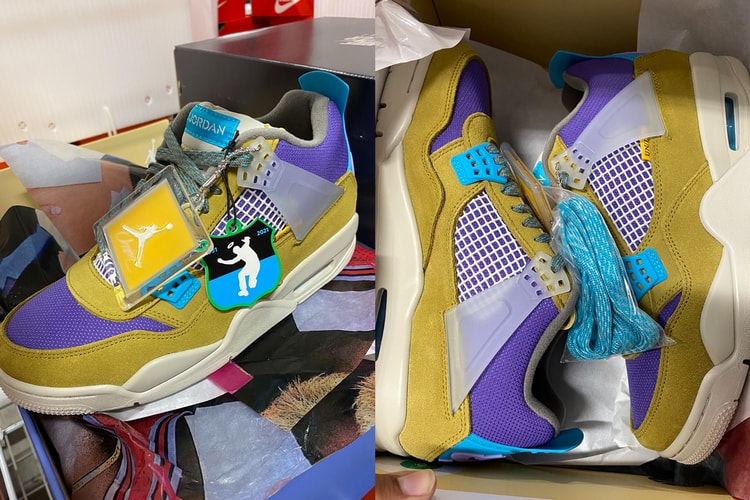 First Look at the Union LA x Air Jordan 4 "Desert Moss"