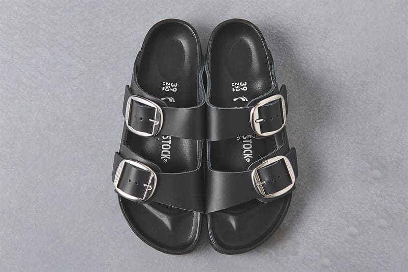 birkenstock arizona black silver buckle
