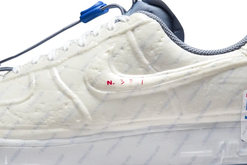 USPS Nike Air Force 1 Experimental Postal Ghost Release Date CZ1528-100 Info Buy Price USPS White Ghost Ashen Slate Game Royal