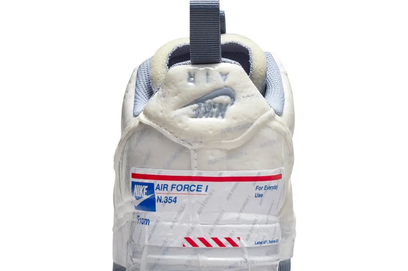 USPS Nike Air Force 1 Experimental Postal Ghost Release Date CZ1528-100 Info Buy Price USPS White Ghost Ashen Slate Game Royal