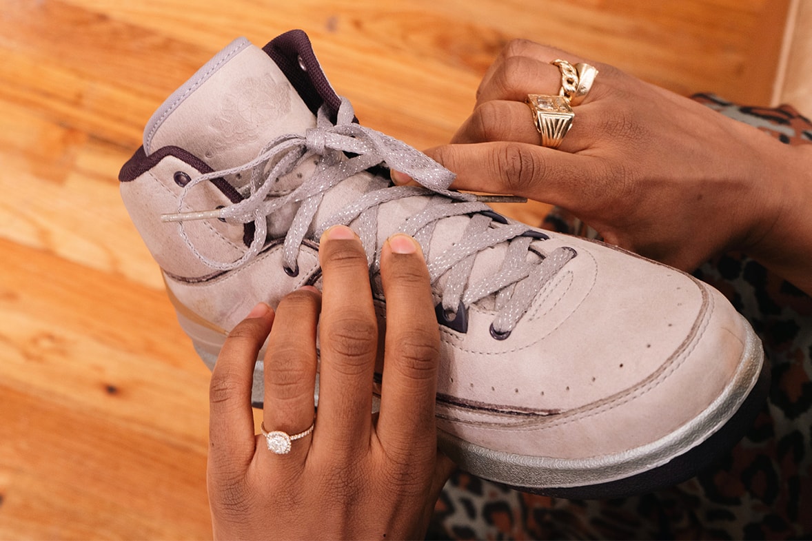 sole mates vashtie kola air michael jordan brand 2 violette womens sneaker collaborations interview story stussy official release date info photos price store list buying guide