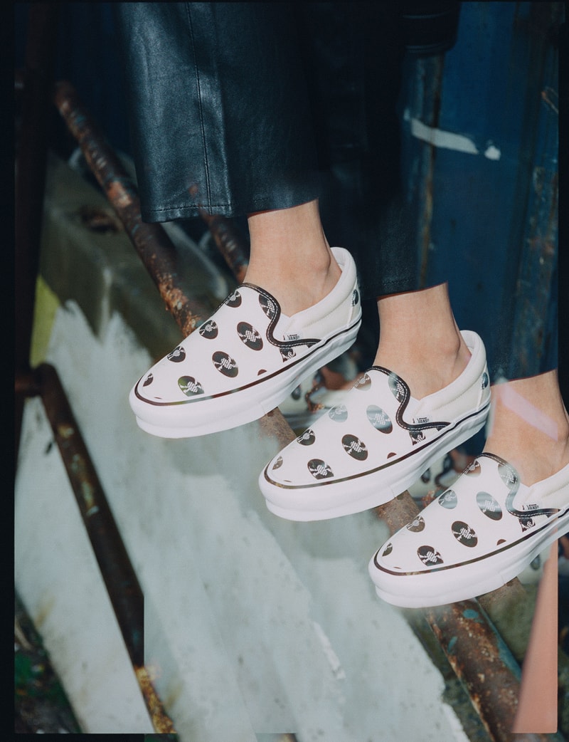 vans sneakers wacko maria kunichi nomura slip-on vinyl record music collaboration
