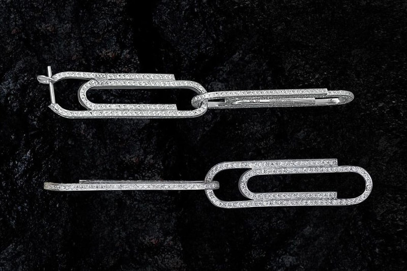 virgil abloh Jacob & Co. “Office Supplies” new necklace earring bracelets release Jacob Arabo diamonds sapphire ruby gem stones gold 