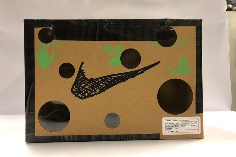 Virgil Abloh Off-White™ Nike Collection Dear Summer Name Shoebox Reveal Info Dunk Low Fifty