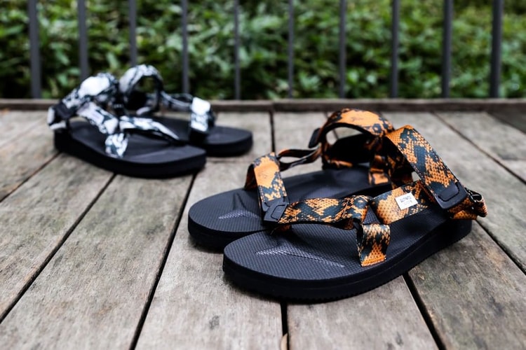 Slither into Summer with WACKO MARIA and Suicoke's Snakeskin-Print Beach Sandals