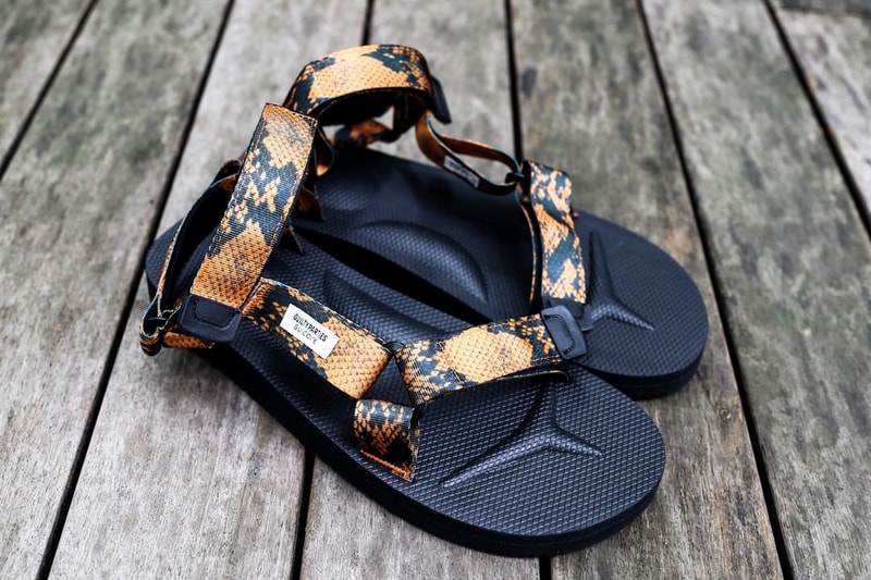 wacko maria suicoke snakeskin beach sandals white brown orange flip flops official release date info photos price store list buying guide 