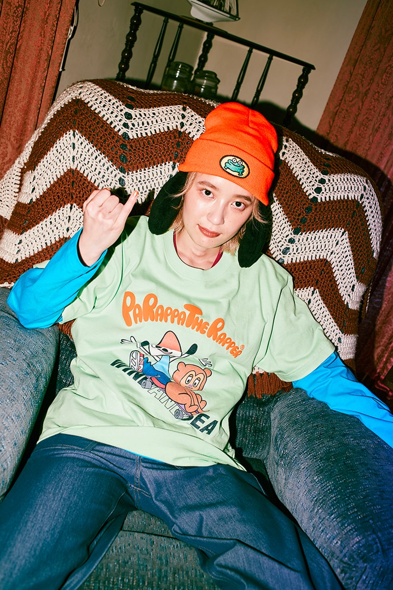 Wind and Sea PaRappa The Rapper Collaboration Lookbook Sony retro gaming Rodney Alan Greenblat 1990s '90s retro vintage clothing Japan 