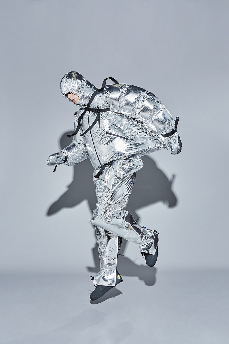 WISDOM® "Nothing" Lookbook Exhibition Info From Ink to Fashion art universe space travel silver black grey