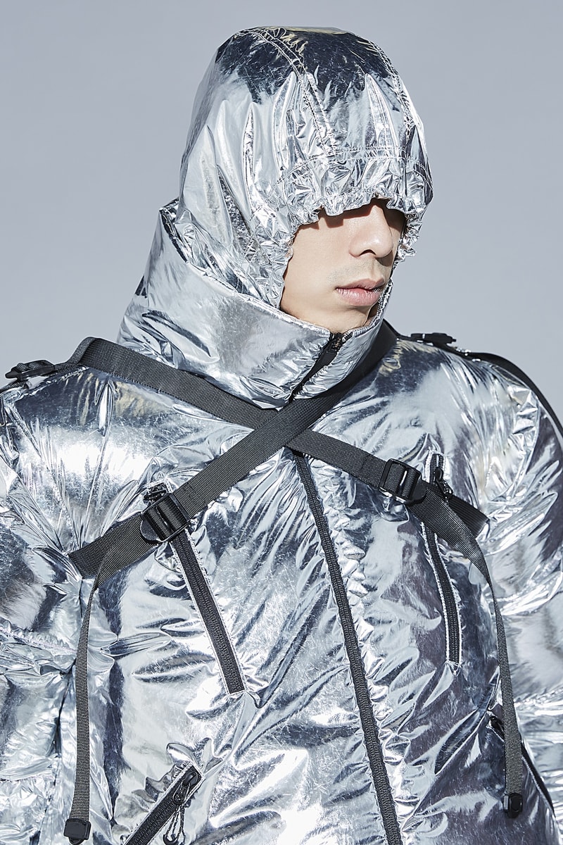 WISDOM® "Nothing" Lookbook Exhibition Info From Ink to Fashion art universe space travel silver black grey