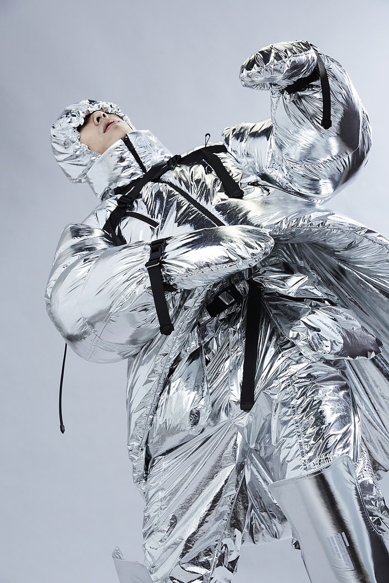 WISDOM® "Nothing" Lookbook Exhibition Info From Ink to Fashion art universe space travel silver black grey