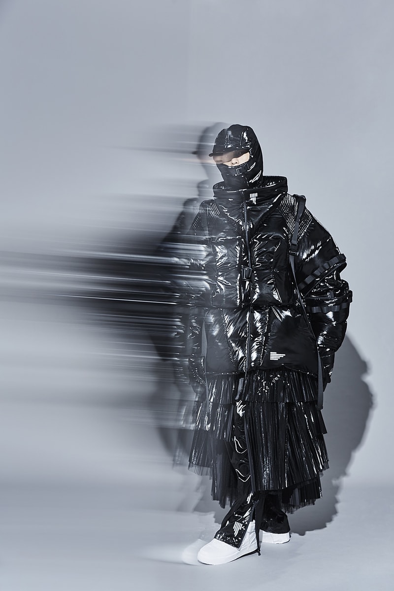 WISDOM® "Nothing" Lookbook Exhibition Info From Ink to Fashion art universe space travel silver black grey