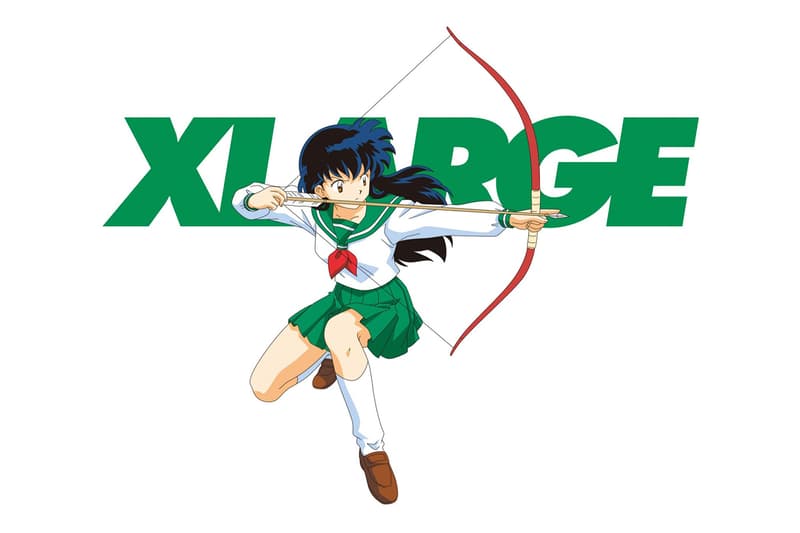 XLARGE Inuyasha capsule release info Rumiko Takahashi x-girl Japan Manga anime