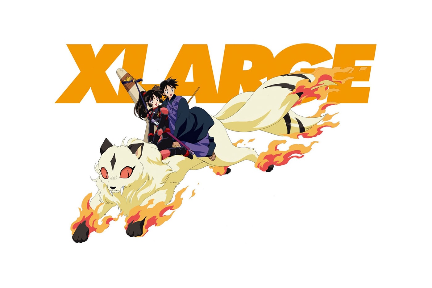 XLARGE Inuyasha capsule release info  Rumiko Takahashi x-girl Japan Manga anime