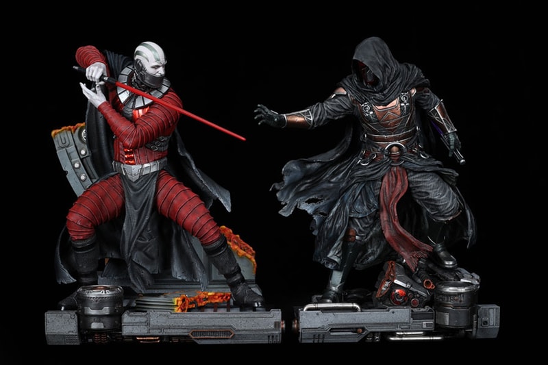 xm studios star wars legends darth malak revan jedi sith master apprentice statue collectibles set 