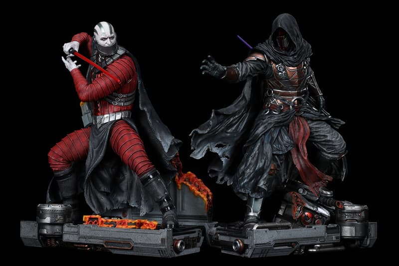 xm studios star wars legends darth malak revan jedi sith master apprentice statue collectibles set 