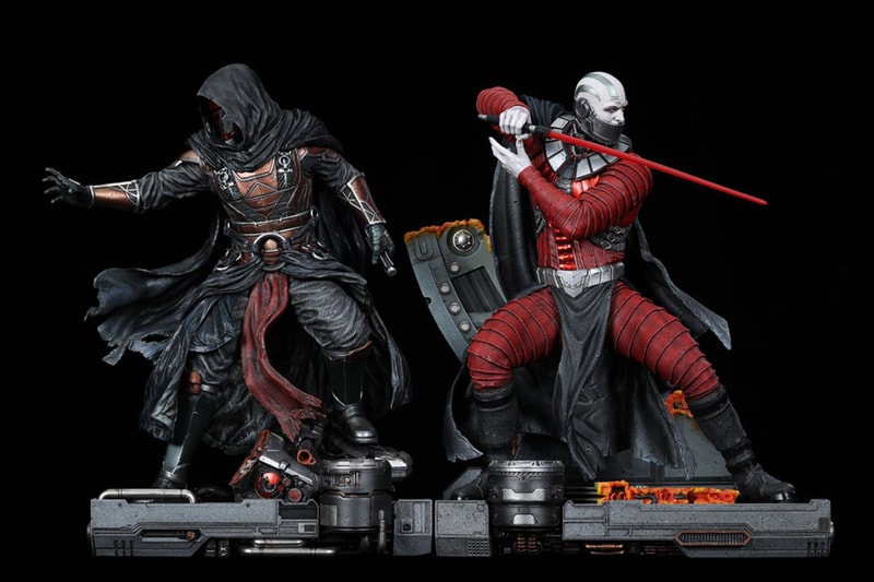 xm studios star wars legends darth malak revan jedi sith master apprentice statue collectibles set 