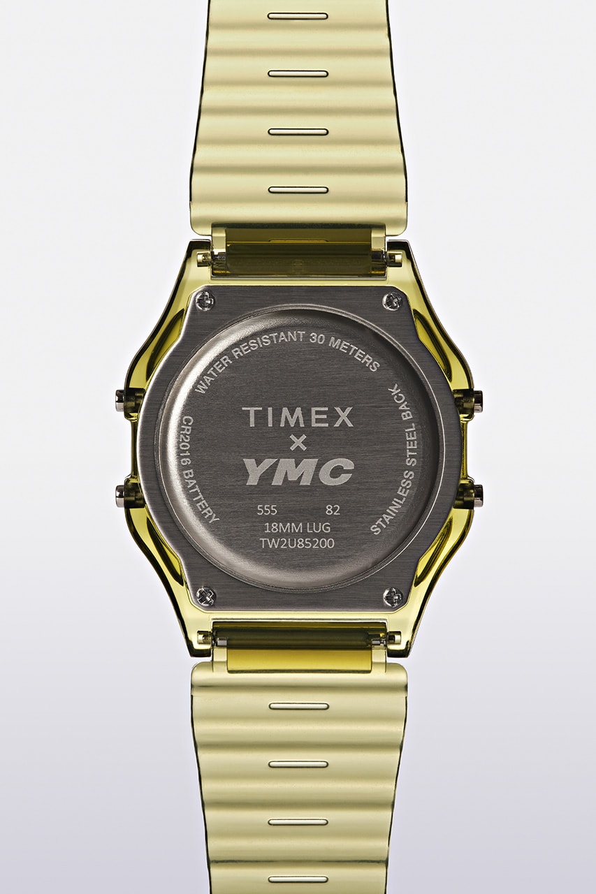 Информация о сотрудничестве YMC x Timex T80, цифровые часы INDIGLO
