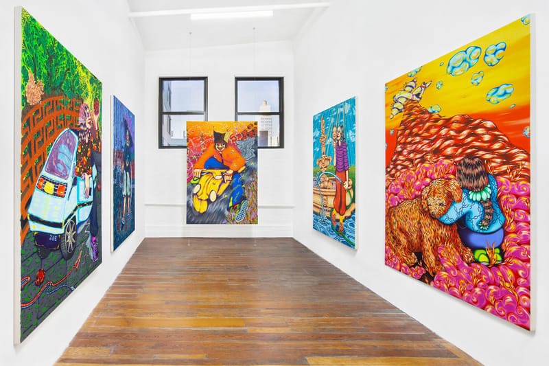 Zoé Blue M Crafts Rhinestoned Portaits for "Fault Lines" Exhibition