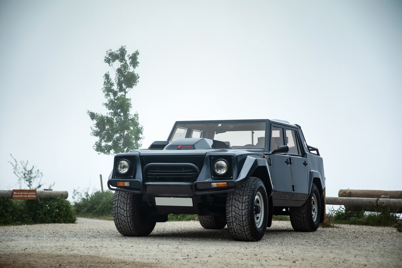 1988 Lamborghini LM002 Early Production Military SUV Civilian Spec Italian 4x4 Truck V12 Countach Engine RM Sotheby's Auction For Sale Rare Exotic