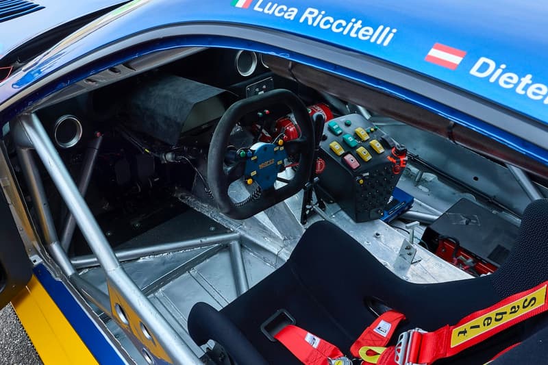 2000 FERRARI 550 GT1 red bull livery team Italtecnica rm Sotheby's supercars Italian racing le mans rebuild luxury Milan Emmanuele Naspetti Mimmo Schiattarella