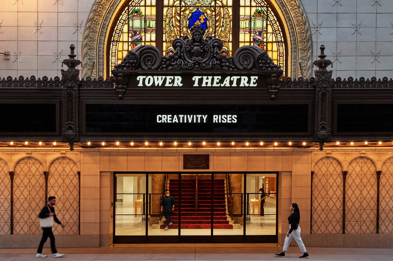 Take a First Look at Apple Tower Theatre Retail Space in Los Angeles refurbished movie theatre 
